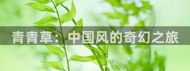 15144赢彩天下：青青草：中国风的奇幻之旅